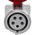 Scame Grey Socket, Rated At 16A, 346 → 415 V