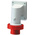 Scame IP66, IP67 Red Wall Mount 3P + E Right Angle Industrial Power Plug, Rated At 16A, 415 V