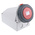 MENNEKES IP67 Red Wall Mount 4P Right Angle Socket, Rated At 63A, 415 V
