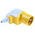 MENNEKES IP44 Yellow Cable Mount 3P Industrial Power Plug, Rated At 16A, 110 V