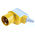 MENNEKES IP44 Yellow Cable Mount 3P Industrial Power Plug, Rated At 16A, 110 V