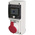 Scame IP67 Red Wall Mount 3P + N + E Industrial Power Socket, Rated At 16A, 415 V
