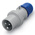Scame IP44 Blue Cable Mount 2P + E Industrial Power Plug, Rated At 64A, 230 V