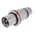 Scame IP44 Red Cable Mount 3P + E Industrial Power Plug, Rated At 64A, 415 V