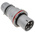 Scame IP44 Red Cable Mount 3P + N + E Industrial Power Plug, Rated At 64A, 415 V