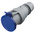 Scame IP44 Blue Cable Mount 2P + E Industrial Power Socket, Rated At 64A, 230 V