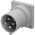 Scame IP44 Red Panel Mount 3P + E Industrial Power Plug, Rated At 16A, 415 V
