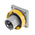 Scame IP67 Yellow Panel Mount 2P + E Industrial Power Plug, Rated At 16A, 110 V