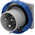 Scame IP67 Blue Panel Mount 2P + E Industrial Power Plug, Rated At 32A, 230 V