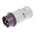 MENNEKES IP44 Purple Cable Mount 3P Industrial Power Plug, Rated At 16A, 20 → 25 V