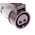 MENNEKES IP44 Purple Cable Mount 2P Industrial Power Socket, Rated At 16A, 20 → 25 V