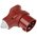 MENNEKES, Vario TOP IP44 Red Cable Mount 3P + N + E Industrial Power Plug, Rated At 16A, 400 V