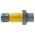 MENNEKES, PowerTOP IP67 Yellow Cable Mount 3P Industrial Power Plug, Rated At 32A, 110 V
