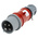 MENNEKES, PowerTOP IP44 Red Cable Mount 4P Industrial Power Plug, Rated At 16A, 400 V