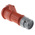 MENNEKES, PowerTOP IP44 Red Cable Mount 4P Industrial Power Socket, Rated At 16A, 400 V