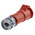 MENNEKES, PowerTOP IP44 Red Cable Mount 4P Industrial Power Socket, Rated At 32A, 400 V