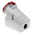 MENNEKES IP44 Red Wall Mount 7P Right Angle Socket, Rated At 32A, 415 V