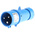 Schneider Electric, PratiKa IP44 Blue Cable Mount 2P + E Industrial Power Plug, Rated At 32A, 230 V