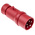 Schneider Electric, PratiKa IP44 Red Cable Mount 3P + N + E Industrial Power Plug, Rated At 32A, 415 V