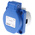 Legrand IP44 Blue Socket, Rated At 16A