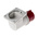 Scame IP44 Red Wall Mount 3P + E Right Angle Industrial Power Plug, Rated At 32A, 415 V