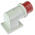 Scame IP44 Red Wall Mount 3P + N + E Right Angle Industrial Power Plug, Rated At 16A, 415 V