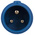 MENNEKES, ProTOP IP44 Blue Cable Mount 3P Industrial Power Plug, Rated At 32A, 230 V