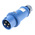 MENNEKES, StarTOP IP44 Blue Cable Mount 4P Industrial Power Plug, Rated At 16A, 230 V