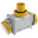 Scame IP66 Yellow 1 x 2P + E, 2 x 2P + E Industrial Power Connector Adapter Plug, Socket, Rated At 16A, 110 V