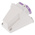Scame IP44 Purple Wall Mount 2P Right Angle Industrial Power Socket, Rated At 16A, 20 → 25 V