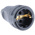 Kopp Black Cable Mount Mains Connector Socket, Rated At 16A, 250 V