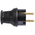 Kopp Black Cable Mount Mains Connector Plug, Rated At 16A, 250 V
