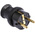 Kopp Black Cable Mount Mains Connector Plug, Rated At 16A, 250 V