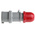 Scame IP44 Red Cable Mount 3P + N + E Industrial Power Connector Adapter Plug, Rated At 16A, 415 V,With Phase Inverter