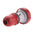 Scame IP66, IP67 Red Cable Mount 3P + N + E Industrial Power Connector Adapter Plug, Rated At 16A, 415 V,With Phase