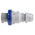 Scame IP67 Blue Cable Mount 2P + E Industrial Power Plug, Rated At 64A, 230 V