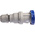Scame IP66, IP67 Blue Cable Mount 2P + E Industrial Power Socket, Rated At 64A, 230 V