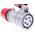 Scame IP66, IP67 Red Cable Mount 3P + N + E Industrial Power Socket, Rated At 16A, 415 V