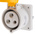 Scame IP44 Yellow Panel Mount Socket, Rated At 32A, 100 → 130 V