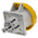 Scame IP67 Yellow Panel Mount Socket, Rated At 32A, 100 → 130 V