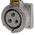 Scame IP67 Yellow Panel Mount Socket, Rated At 32A, 100 → 130 V