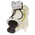 Scame IP67 Red Panel Mount 3P + E Right Angle Industrial Power Socket, Rated At 32A, 415 V