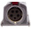 Scame IP67 Red Panel Mount 3P + N + E Right Angle Industrial Power Socket, Rated At 32A, 415 V