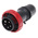 Scame IP66 Red Cable Mount 3P + N + E Industrial Power Plug, Rated At 16A, 415 V