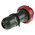 Scame IP66 Red Cable Mount 3P + N + E Industrial Power Plug, Rated At 32A, 415 V