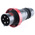 Scame IP66 Red Cable Mount 3P + N + E Industrial Power Plug, Rated At 64A, 415 V