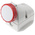 Scame IP66, IP67 Red Wall Mount 3P + E Industrial Power Socket, Rated At 16A, 415 V
