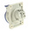 Scame IP44 Blue Panel Mount 2P + E Heavy Duty Power Connector Socket, Rated At 16A, 230 V