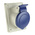 Scame IP44 Blue Panel Mount 2P + E Heavy Duty Power Connector Socket, Rated At 16A, 230 V