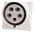 Scame IP44 Red Panel Mount 3P + N + E Heavy Duty Power Connector Socket, Rated At 32A, 415 V